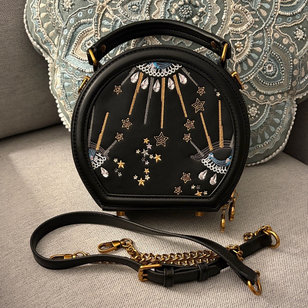 Evil Celestial Eye Round Crossbody Handbag